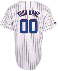 Cubs personalized home replica jersey