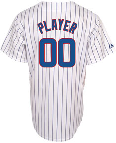 Cubs player home replica jersey