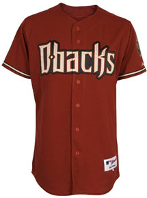 Diamondbacks alternate red authentic jersey