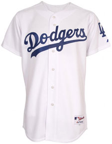 Dodgers home authentic jersey