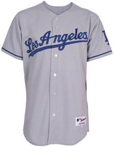 Dodgers road grey authentic jersey