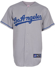 Dodgers road replica jersey