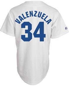 Fernando Valenzuela throwback jersey