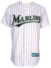 Florida Marlins team and player jerseys