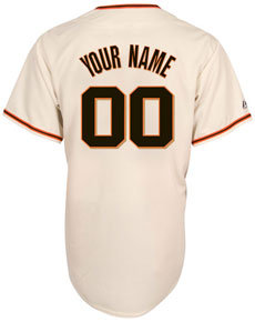 Giants personalized home replica jersey
