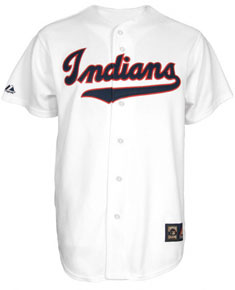 Indians throwback replica jersey
