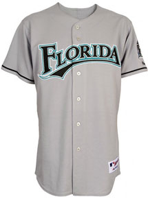 Marlins road grey authentic jersey