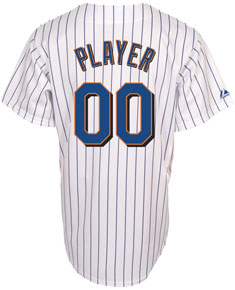 Mets player home replica jersey