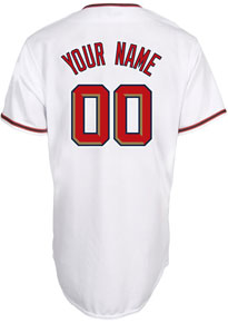 Nationals personalized home replica jersey