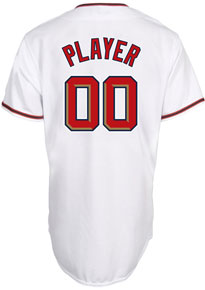 Nationals player home replica jersey