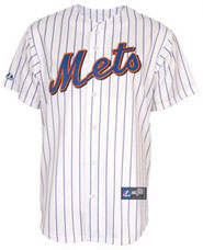 New York Mets team and player jerseys