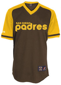 Padres brown throwback replica jersey