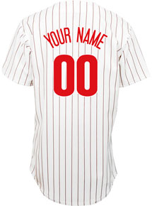Phillies personalized home replica jersey
