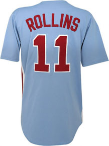 Jimmy Rollins home, road and alternate jerseys