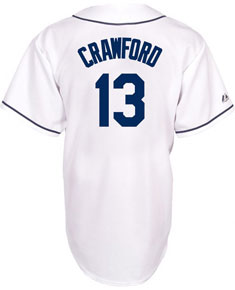 Carl Crawford home replica jersey