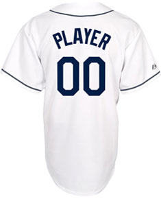 Rays player home replica jersey