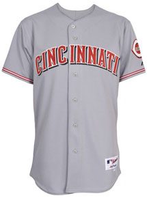Reds road grey authentic jersey