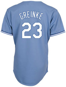 Zack Greinke home and alternate jerseys