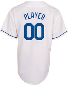 Royals player home replica jersey