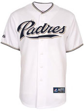 San Diego Padres team and player jerseys