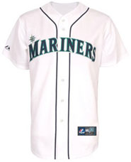 Seattle Mariners team and player jerseys