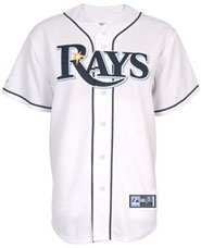 Tampa Bay Rays team and player jerseys