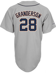 Curtis Granderson home and road jerseys