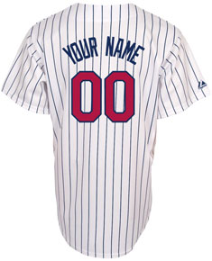 Twins personalized home replica jersey