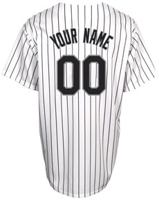 White Sox personalized home replica jersey