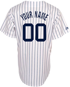 Yankees personalized home replica jersey