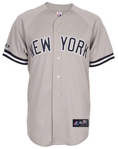 Yankees road replica jersey