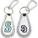 Mariners and Padres keychain