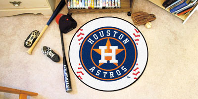 Astros baseball floor mat