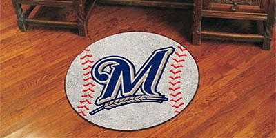 Brewers baseball floor mat
