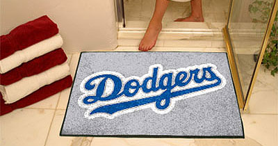 Dodgers bathroom mat