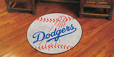 Dodgers baseball floor mat