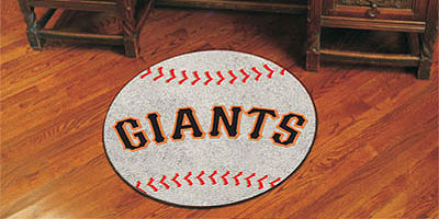 Giants baseball floor mat