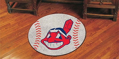 Indians baseball floor mat