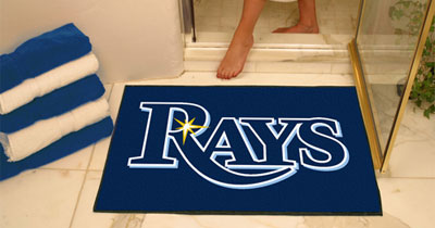 Rays bathroom mat
