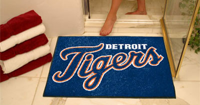 Tigers bathroom mat