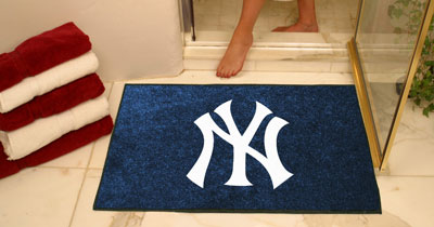 Yankees bathroom mat