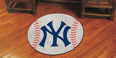 Yankees baseball floor mat