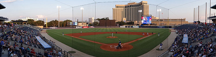 MGM Park and the Beau Rivage in Biloxi