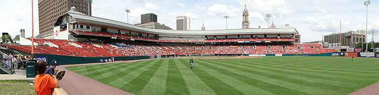 Buffalo's Coca-Cola Field and skyline