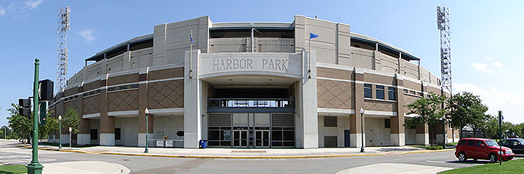 Harbor Park is adjacent to I-95 and Wilmington's convention center