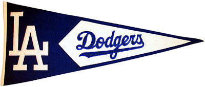 Dodgers classic pennant