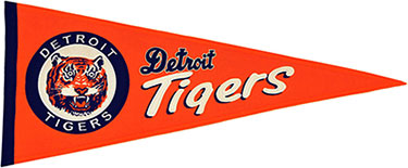 Tigers retro pennant