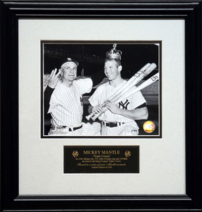 Mickey Mantle with Casey Stengel