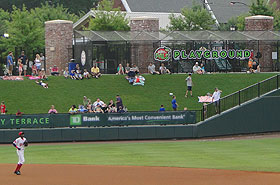 The Fluor Field playground and berm