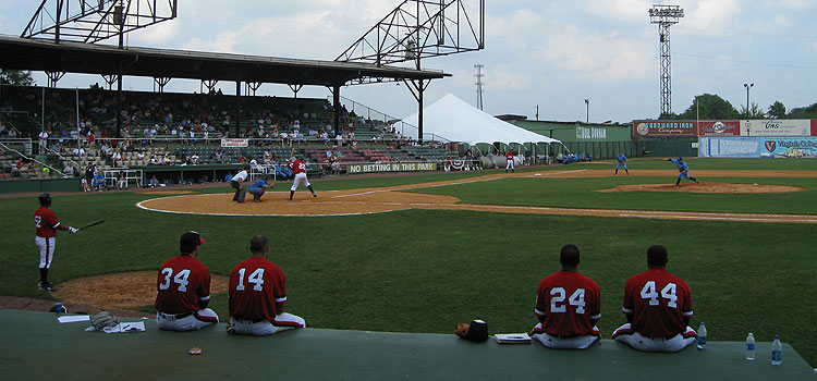 Birmingham's Rickwood Field becomes the first century old ballpark to host a pro game in 2010